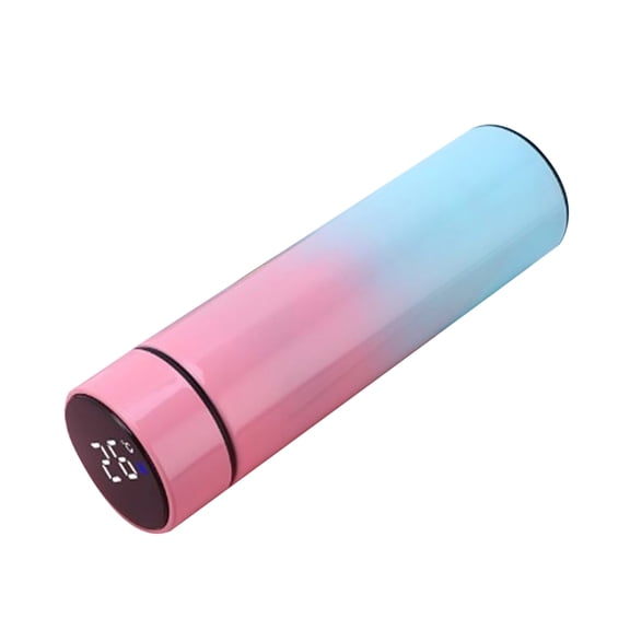 Clearance! Led Intelligent Temperature Display Gradient Color Insulation Cup 500Ml