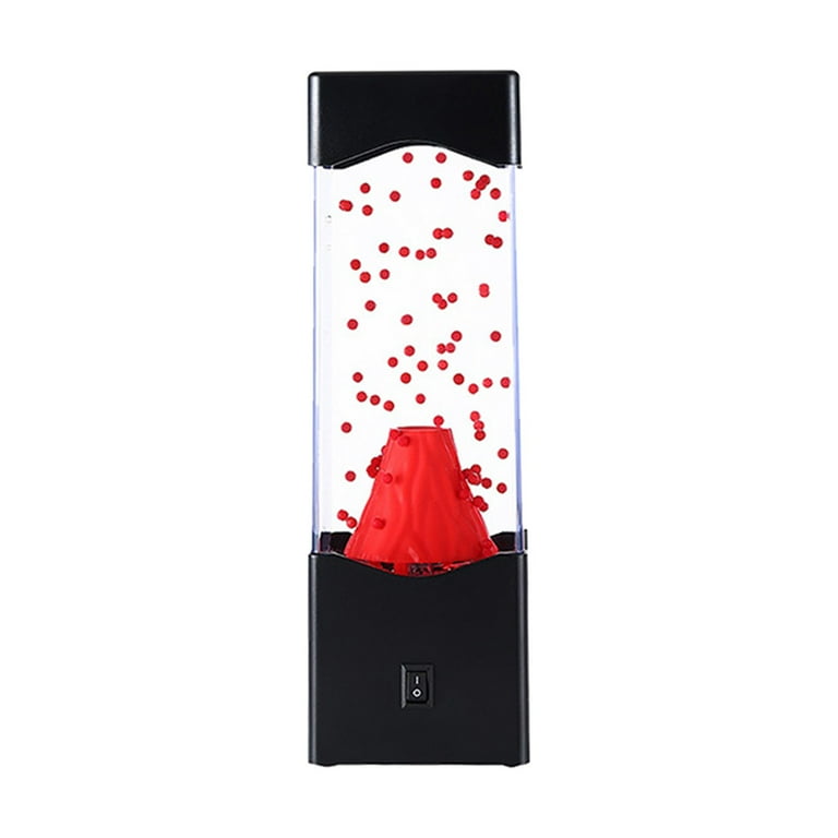 LED Volcano Lamp Red Lava Erupting Mini Led Lit Water Volca