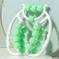 thumbnail image 1 of Clearance!Leg Rollers for Muscles, Massage Roller Relax Roller 20 Wheels, Cellulite Roller Muscle Relaxer Circular Legs Clamps Leg Massage for Tennis Elbow Legs,Green, 1 of 9