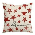 Clearance! Lekdue 4 of July Decorations Pillow Covers Independence Day Memorial Day Set of 4