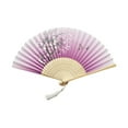 thumbnail image 1 of Clearance! Leott Folding Fan Promotion Sale, Folding Fans Handheld Fans Bamboo Fans Women's Hollowed Bamboo Hand Holding Fan H, 1 of 2