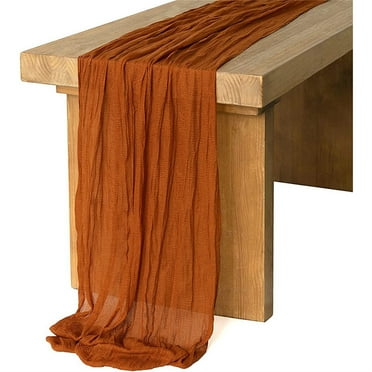 Clearance! Leott Tablecloths for Rectangle Tables Cheesecloth Table Runner Cheese Cloth Tablecloth 90X180 cm Table Runner for Wedding Decor Holiday Birthday Party Table Dining Room Dresser Decor