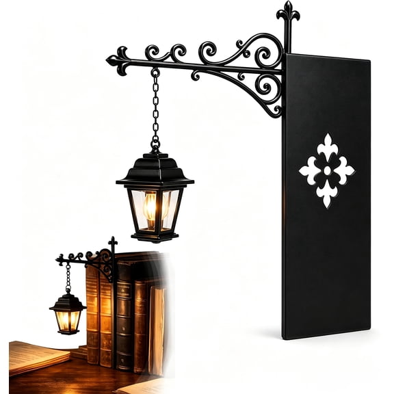 Clearance Library Lantern Bookshelf Lamp Book Light Gifts, Warm Decorative Bookshelf Lighting for Home Library, Study and Reading Corner