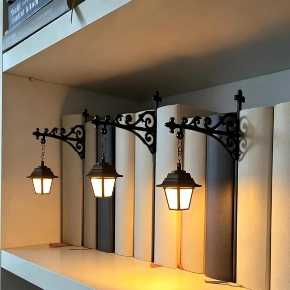 Clearance Library Lantern Mini Bookshelf Lighting, Reading Book Shelf Lights for Bookworms, Halloween Gifts, Unique Gift for Book Lovers