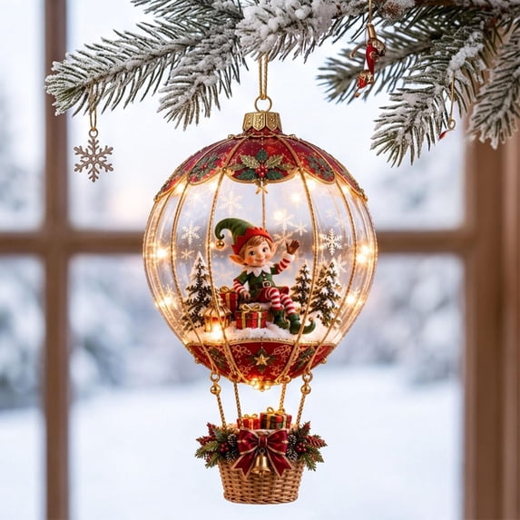 Clearance Lighted Christmas Ornaments, Luminous Christmas Decorations, Glowing Christmas Tree Ornaments for Xmax Tree