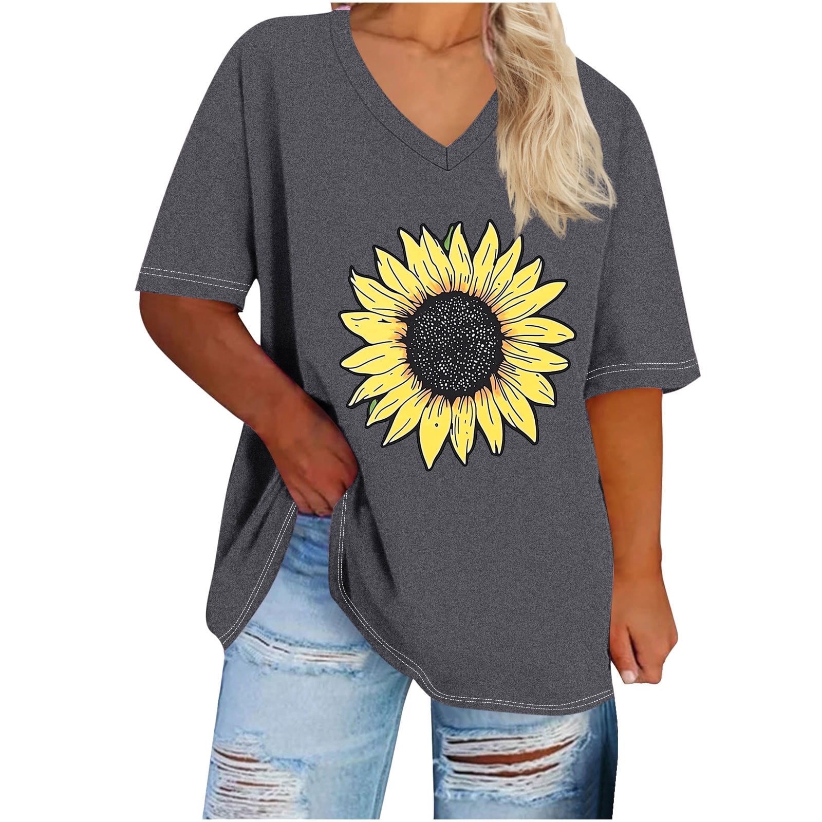 Lightweight Tops & Blouses Button Down Shirts for Women White Workout Tops for Women Short Sleeve Women Summer Tops Cotton Hide Belly Tunic 2025 Summer
