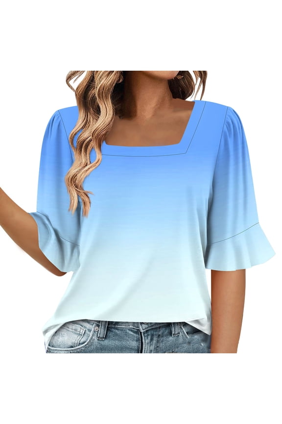Lightweight Tops & Blouses Plus Size Blouses for Women Dressy Casual Generic Brand Tops for Women Women Tank Tops Loose Cotton Plus Size Shirts for Women
