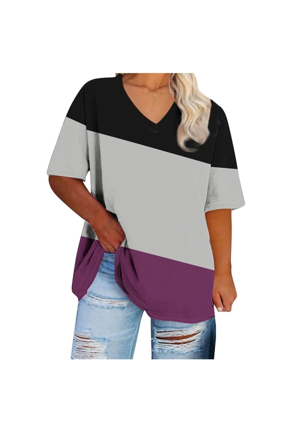 Clearance Lightweight Tops & Blouses Summer Blouses for Women 2025 Plus Size Golf Tees for Women Womens Tops Dressy Casual Tunic Shirts for Women