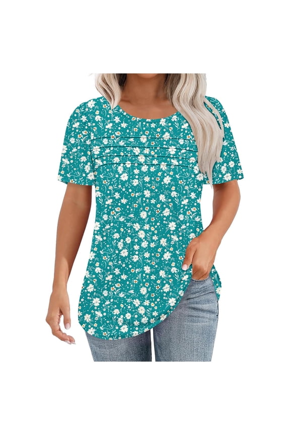 Lightweight Tops & Blouses Tshirts Shirts Graphic Vintage V Neck Summer Clothes for Women 2025 Vacation Trendy Women Fashion Tops White Red Shirts for Women