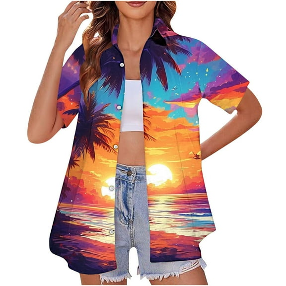 Lightweight Tops & Blouses White Blouse for Women Dressy Petite Casual Workout Shirts Women Tight Womens Tops Dressy Casual Sexy Summer Generic Brand Tops for Women