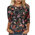 thumbnail image 1 of Lightweight Tops & Blouses Women Casual Tops V Neck Blouses for Women Business Casual Shirts for Women Dressy Casual Plus, 1 of 5