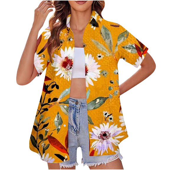 Lightweight Tops & Blouses Womens T Shirts Loose Boho Summer Tees for Women 2025 Womens V Neck Tops Dressy Casual Sexy Short Sleeve Tunic Tops for Women XS