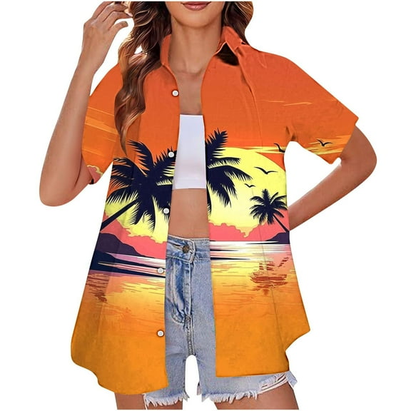 Lightweight Tops & Blouses Womens T Shirts Loose Short Sleeve Tunic Tops for Women XS Womens Tops Dressy Casual V Neck Flutter Sleeves Button Down Shirts Green