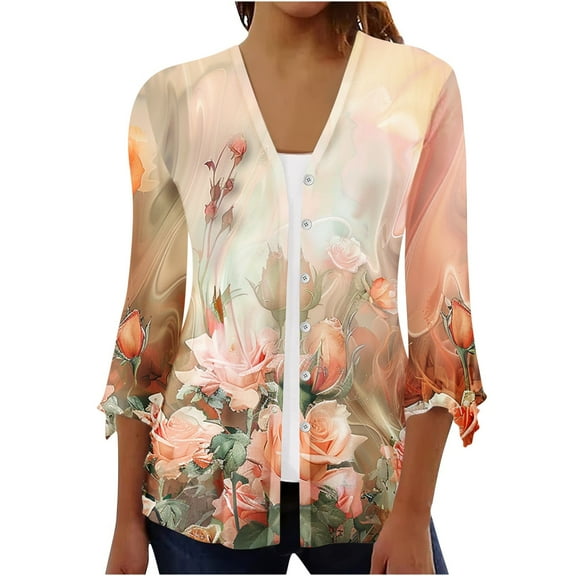 Lightweight Tops & Blouses Womens T Shirts Loose Multi Pack Womens Sports Tops Xl Womens Tunic Tops Dressy Casual 3/4 Sleeve Generic Brand Tops for Women