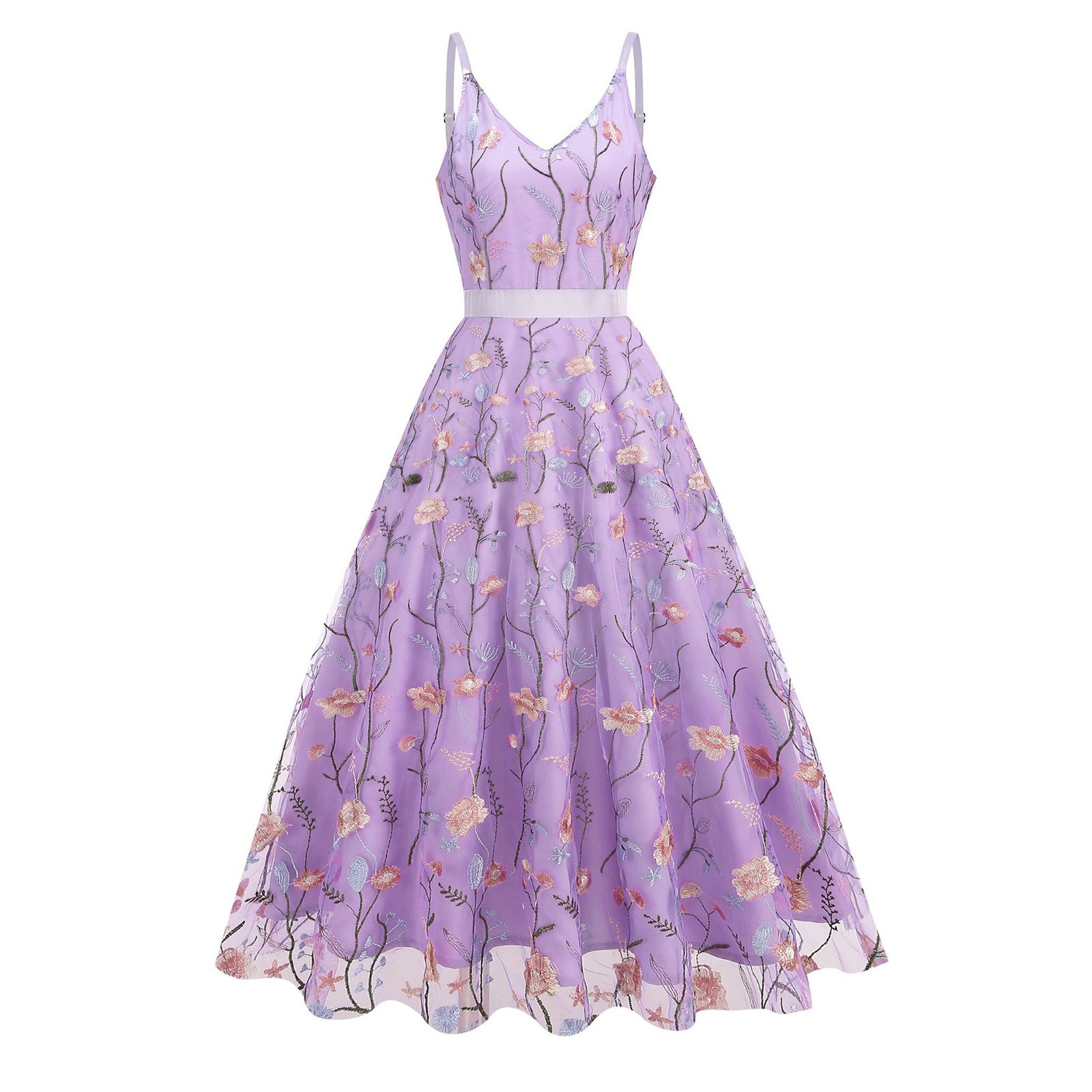 Clearance! Lisingtool Cocktail Dresses for Women Ladies' V Neck Vintage