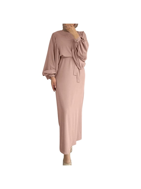 Dresses for Women Women's Muslim Long Sleeve Dress Prayer Clothes Promotion Sale