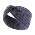 thumbnail image 1 of Clearance! Lisingtool Headbands for Women Women Knitted Headband Stylish Warm Knitted Headband In Solid Color Dark Gray Promotion Sale, 1 of 3