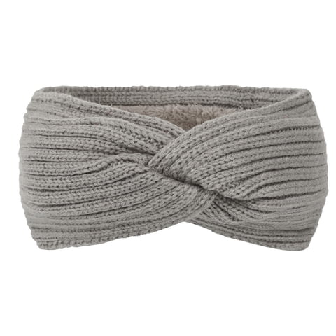 Clearance! Lisingtool Headbands for Women Women's Fall and Winter Solid Knit and Warm Sports Headband with Ear Protector Grey Promotion Sale