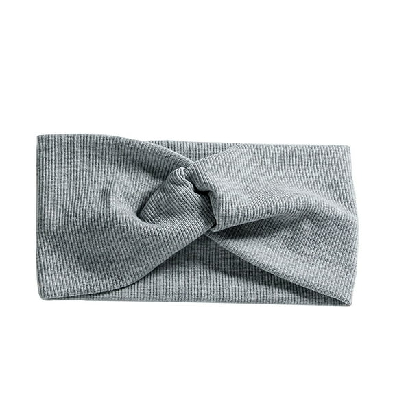 Clearance! Lisingtool Headbands for Women Women's New Hair Band Knitted Thread Hair Band Yoga Headband Grey Promotion Sale
