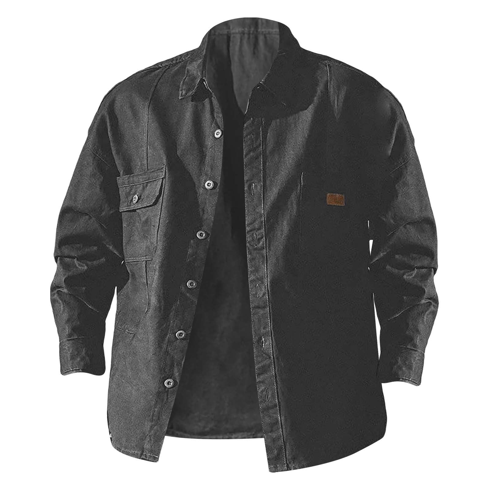 Clearance! Lisingtool Mens Shirts Men's Fall Fashion Long Sleeve Plaid