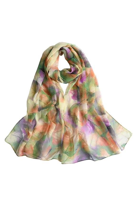 Clearance! Lisingtool Scarf for Women Women's Retro Colorful Printed Scarf Simple Cotton and Linen Warm Shawl Muslim Headscarf Scarf Green Promotion Sale
