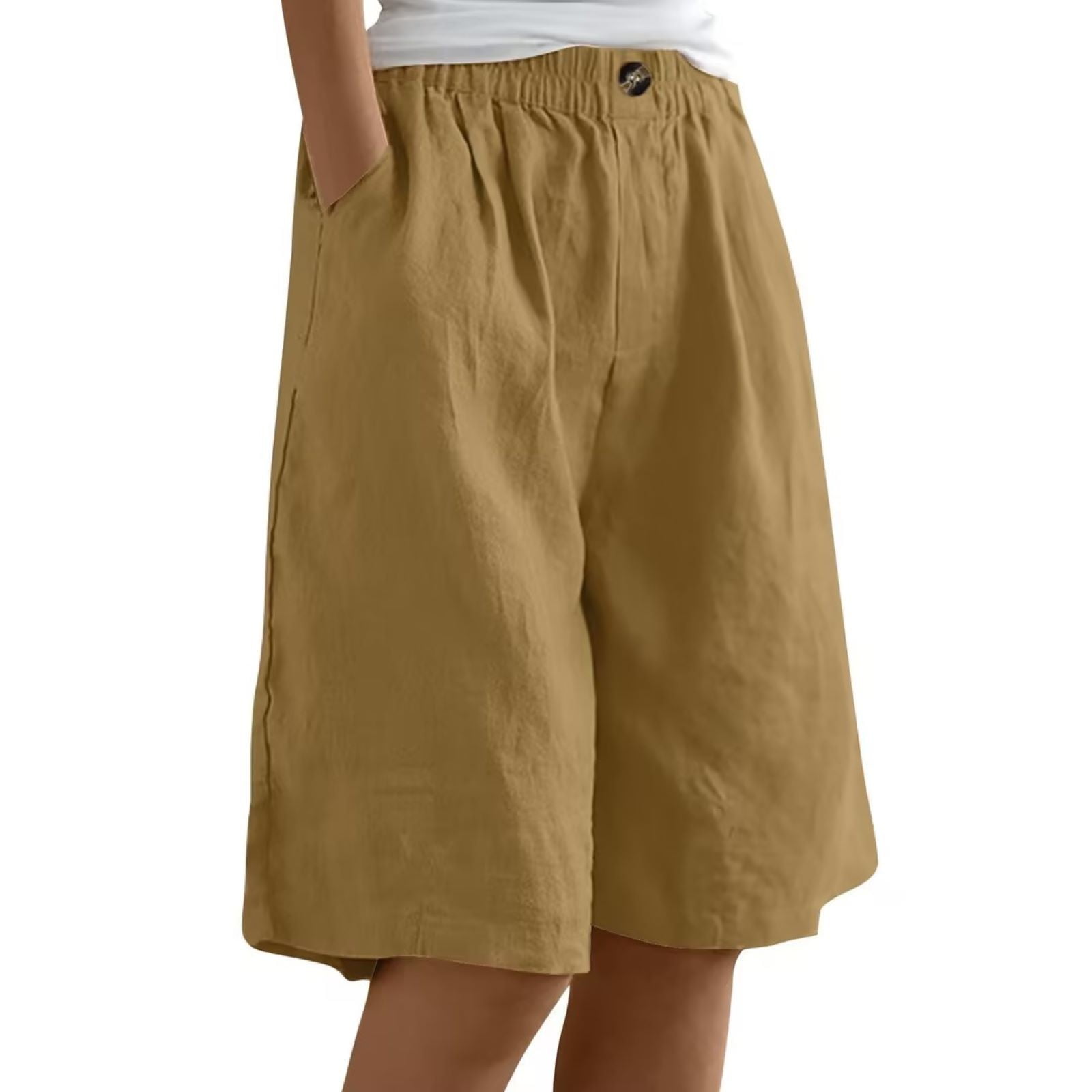 Clearance! Lisingtool Shorts for Women Women's Summer Cotton Linen