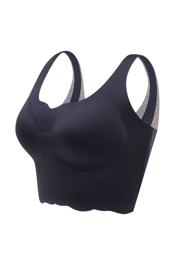 Clearance! Lisingtool Sports Bras for Women Women Thin Ice Silk Bra Comfortable Plus Size Wireless Sports Bra with Removable Pads Promotion Sale