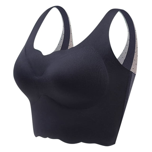 Clearance! Lisingtool Sports Bras for Women Women Thin Ice Silk Bra Comfortable Plus Size Wireless Sports Bra with Removable Pads Promotion Sale