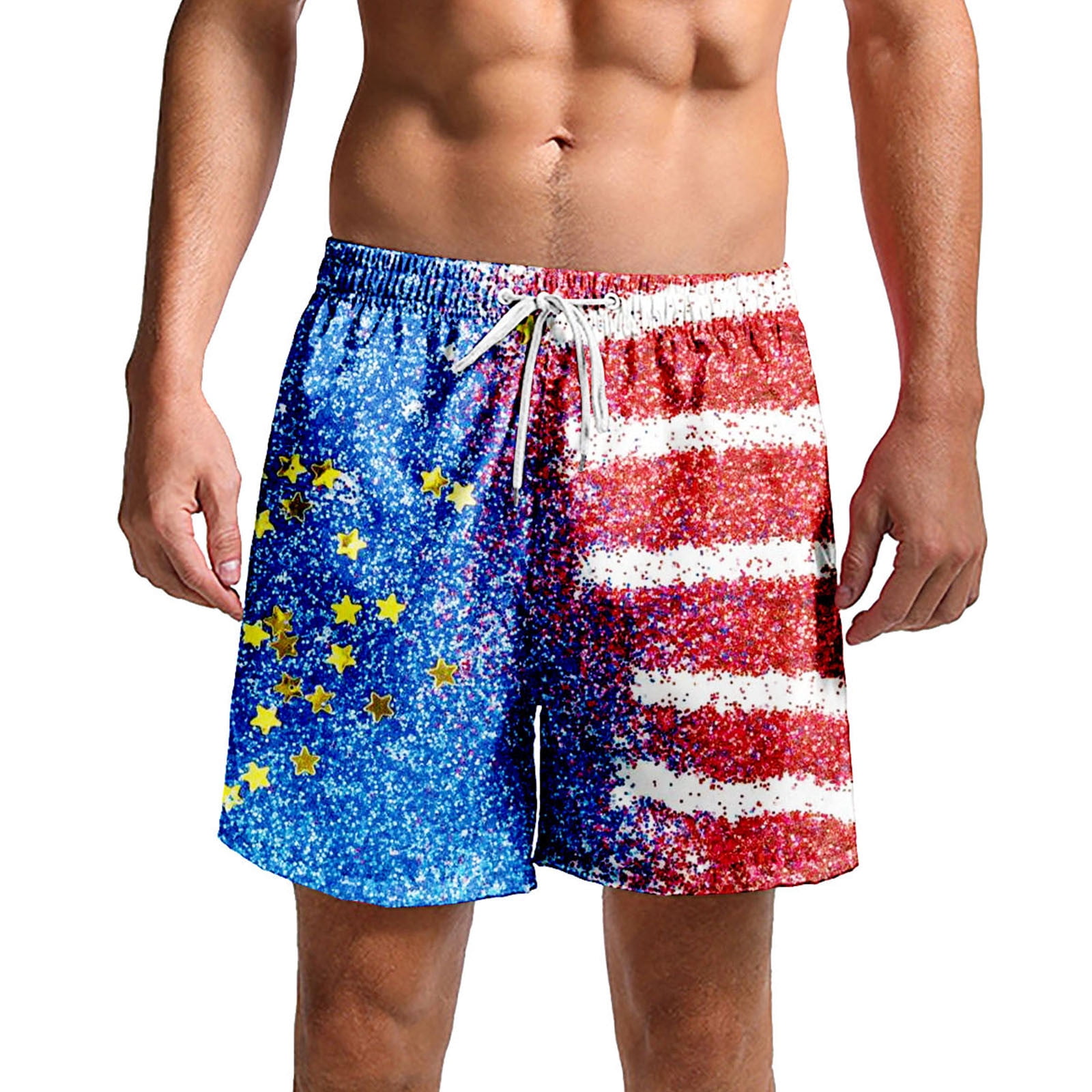Clearance! Lisingtool Sweatpants for Men Mens Independence Day Digital