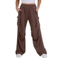 Clearance! Lisingtool Sweatpants Women Cargo Pants Women High Waisted