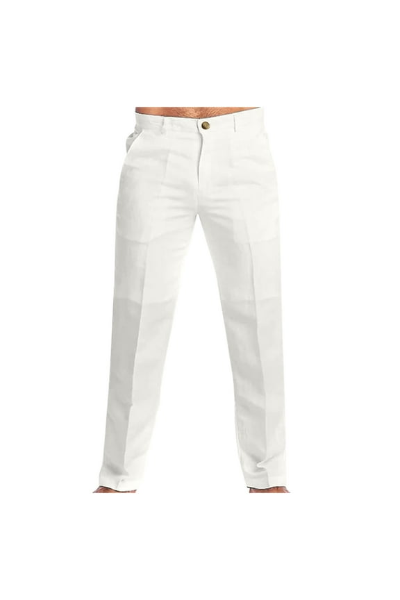 Clearance! Lisingtool Sweatpants Women Men Spring and Summer Pant Casual All Solid Color Painting Loose Plus Size Trouser Fashion Beach Pockets Pant White Promotion Sale