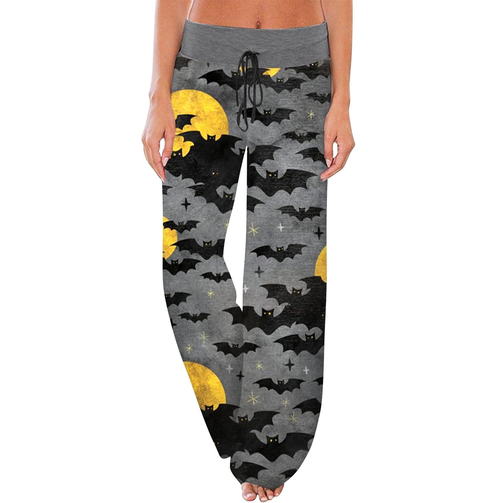 Clearance! Lisingtool Sweatpants Women Women's Pajamas Pumpkin Print