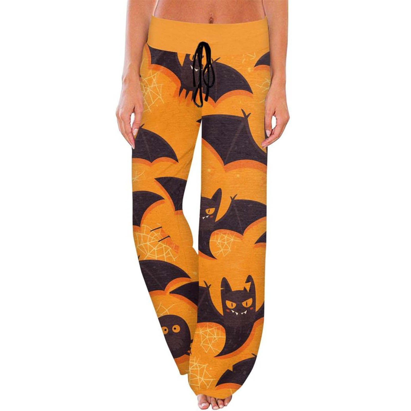 Clearance! Lisingtool Sweatpants Women Women's Pajamas Pumpkin Print