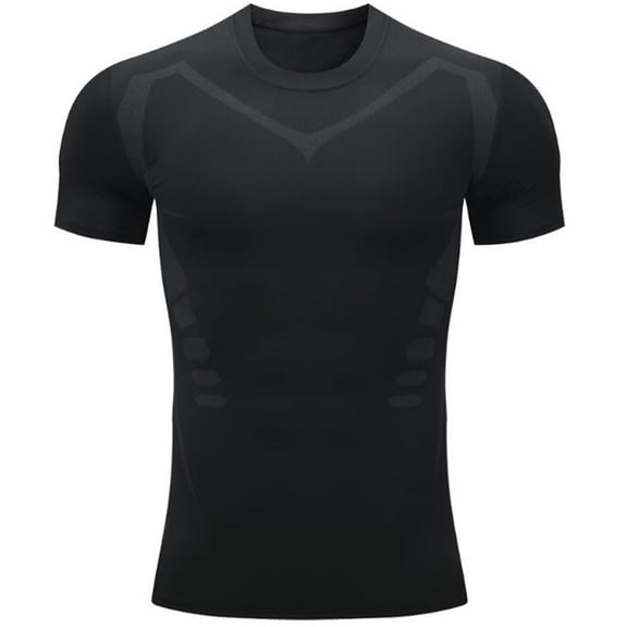 Clearance! Lisingtool T Shirts for Man Men Compression Shirts Men Short Sleeve Base Layer Athletic Undershirt Gear Workout T Shirt Promotion Sale
