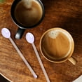 thumbnail image 1 of Clearance! Liulin 1Pc Glass Spoon, Glass Stirring Spoons for Coffee, Tea, Yogurt, Ice Cream, Cocktail, Cold Drink, Salt, Sugar, and Desserts, Glass Stirrers, Mixing Rods, 5.8 Inch, Purple, 1 of 8