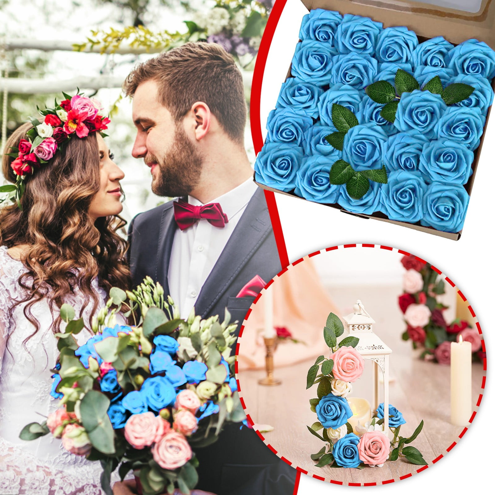 Clearance Lizhowu Artificial Flowers Valentine's Day DIY Daily Gift