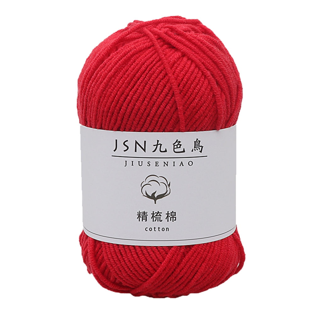 Clearance！ Lognanla 1X Yarn Ball Milk Cotton 4 Strands Baby Line Diy