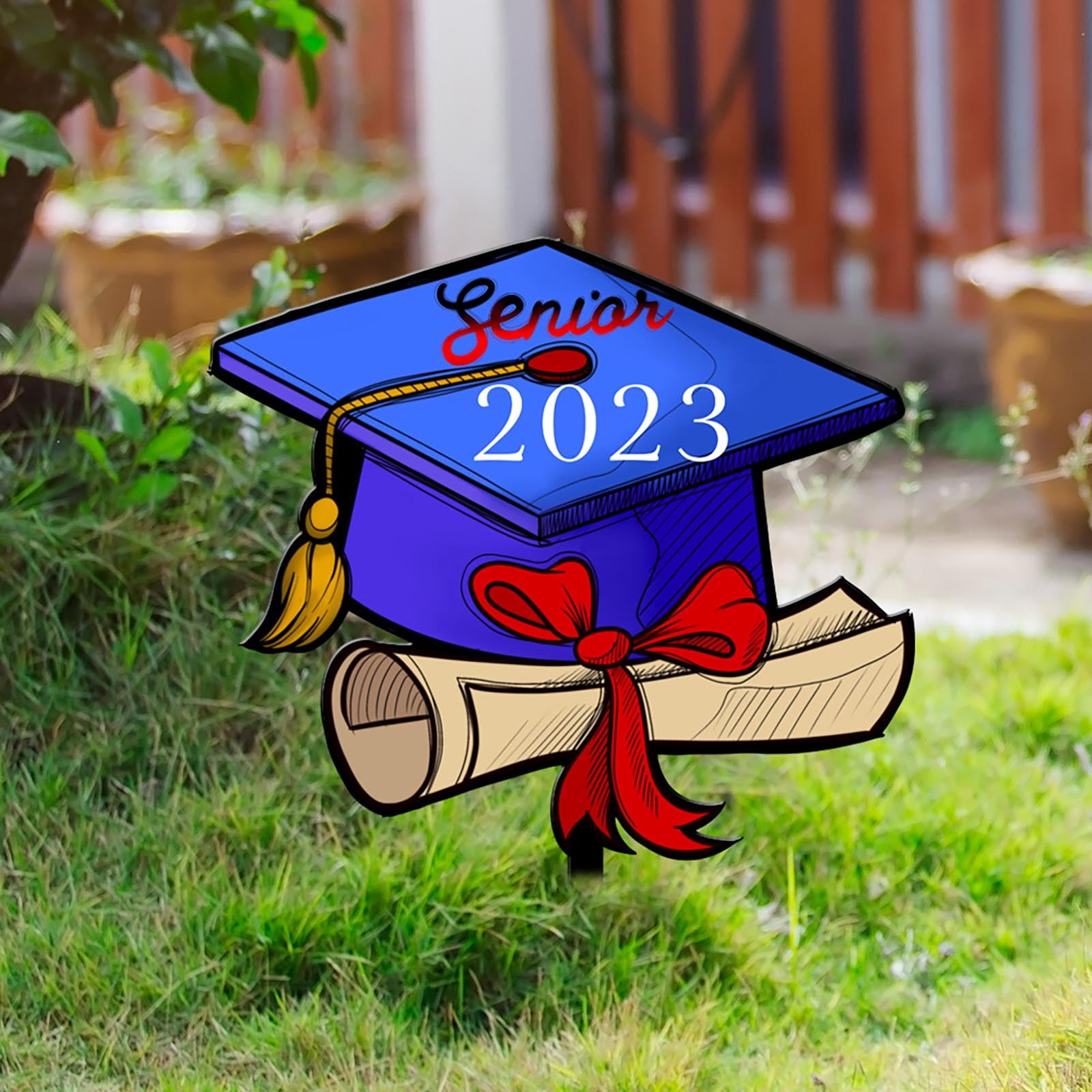 Clearance！ Lognanla Graduation Season Outdoor Lawns Yard Sign Yard