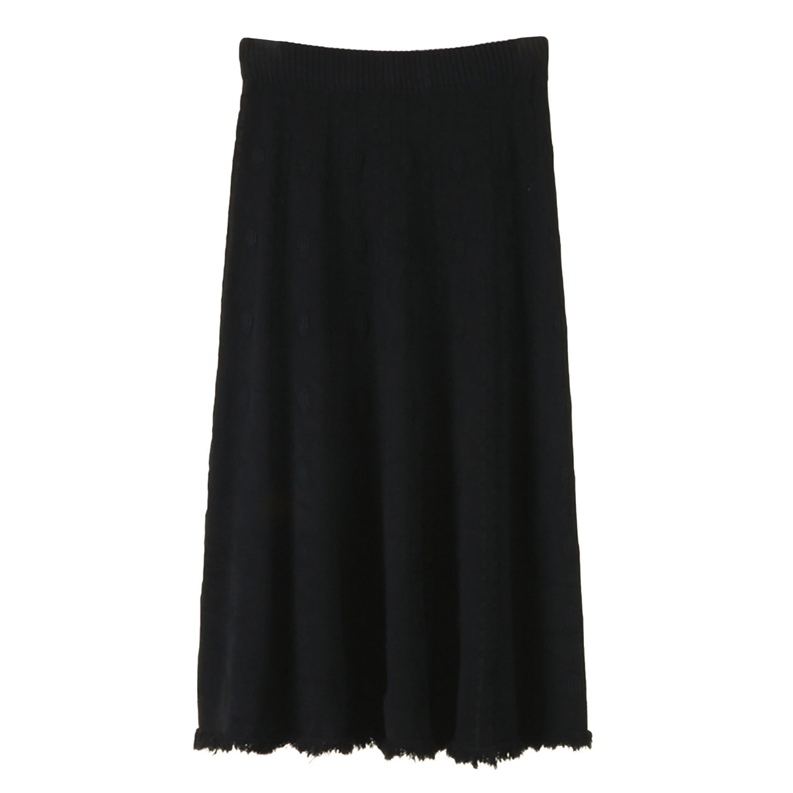 Clearance Long Skirts for Women Women s Elegant High Waist Ribbed