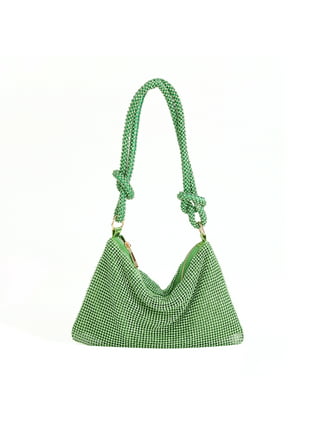  ZXHStore Small Clutch Bag Evening Bag with Detachable Chain,  Girls Purse Pearl Flower Shoulder Bags with Faux Pearl Chain (Color :  Green) : Clothing, Shoes & Jewelry
