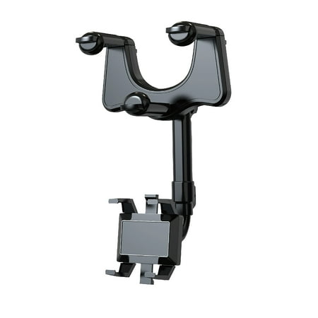Clearance! Lotpreco Vehicle Rear View Mirror Phone Holder Mount Universal Smartphone Cradle Compatible to Most Mobile Phones & Vehicles