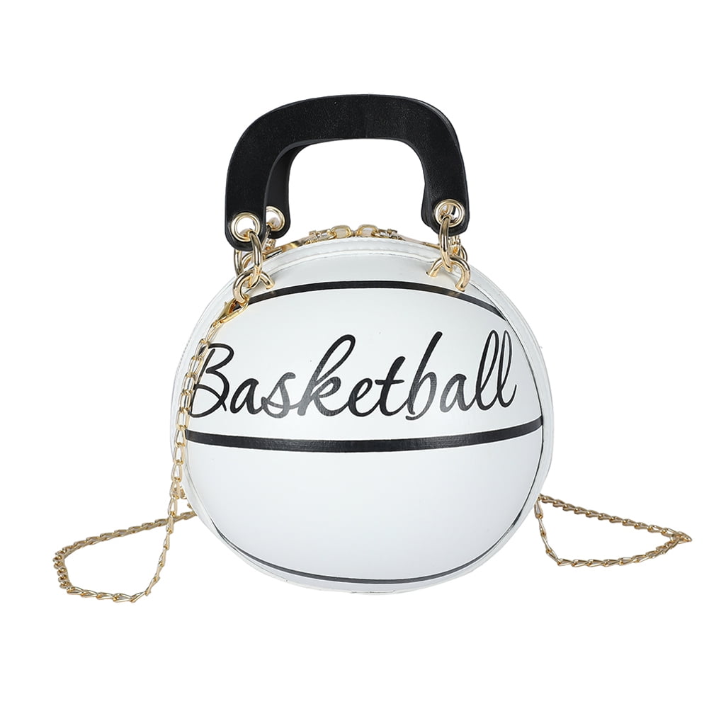 Clearance Lotpreco Women Basketball Shaped Cross Body Messenger Bag Purse Tote Mini Shoulder PU Leather Round Handbag for Girls Walmart