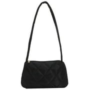 Clearance! Lotpreco Women Puffy Tote Bag Quilted Down Cotton Padding Shoulder Bag Winter Warm Lightweight Handbag with Zip