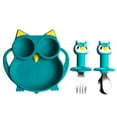 thumbnail image 1 of Clearance! Lssam Silverware Set Silverware Juego De Cubiertos Silicone Baby And Toddler Plates Non Slip Divided Tableware Food Meal Bowl Easy To Clean, 1 of 3