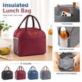 thumbnail image 1 of Clearance! Lunch Bag Foldable Cloth Handle - Lightweight Insulated Thermal Tote, Convenient Storage Bag and Lunch Organizer for Work and Travel,Gray, 1 of 4