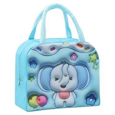 Clearance！ Lunch Bags Insulated Cute 3D Cartoon Print Lunch Box Reusable Waterproof Lunch Tote Bag for Portable School Outdoor Travel