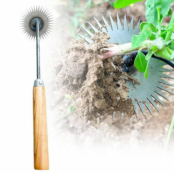 Clearance! Lusxy Multi-Tooth Garden Weed Puller, Weed Puller Tool Stand Up Heavy Duty, Gardening Edger Weeder Hand Shovel Edge Tool, Garden Weeding Rake for Backyard Weeding