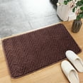thumbnail image 1 of Lyinloo 15.74 x 23.62 inch Bathroom Rug Non Slip Bath Mat Water Absorbent Super Soft Shaggy Chenille Machine Washable Dry Extra Thick Perfect Absorbant Best Small Plush Carpet, 1 of 8