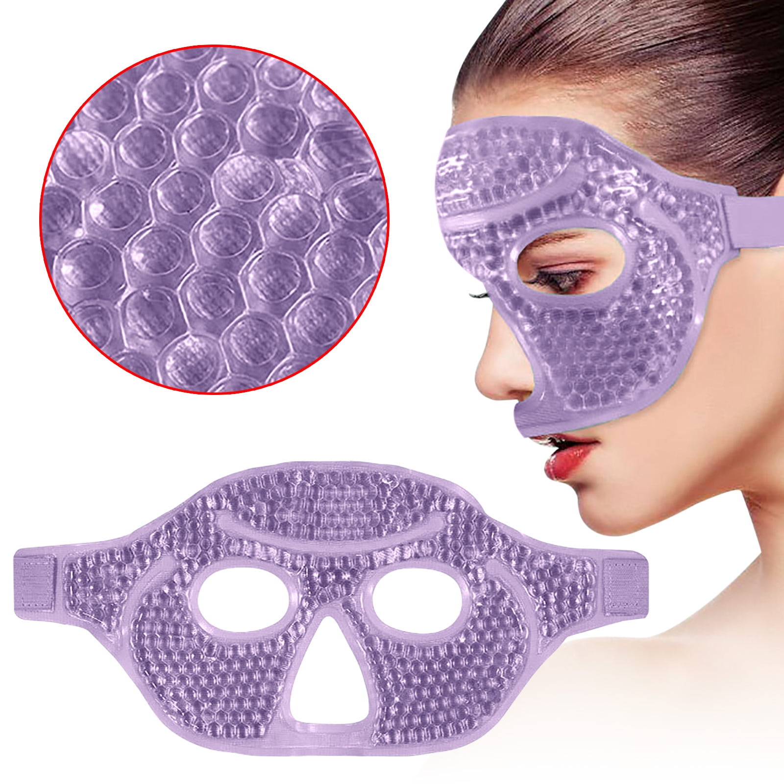 Clearance! Lyzmus Beauty Tools,1*Half Mask,Gel Hollow Eye Mask Cold ...