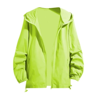 Clearance！ MITCOWBOYS Rain Jacket Men Rain Coats For Men Windbreaker Men Jackets For Men Mens Lightweight Jackets Mens Fall Jackets Waterproof Jackets For Men Green L Clearance！